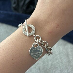Authentic Tiffany & Co Heart Tag Toggle Bracelet